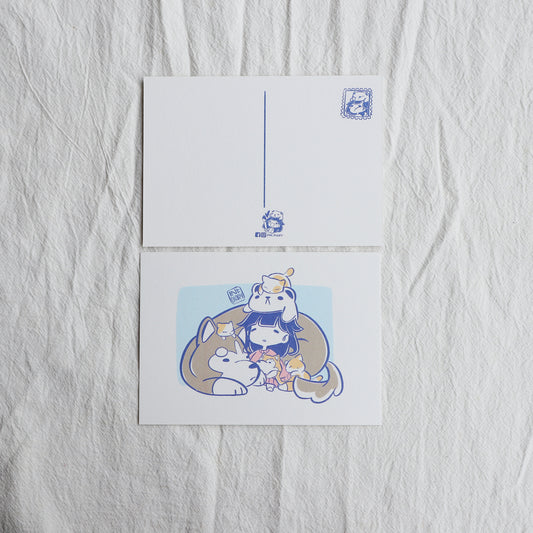 INK.DIARY Postcard - Sleeping