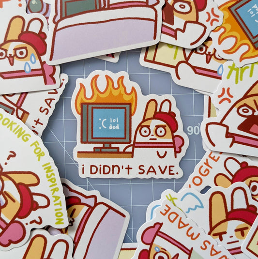 PUGIBUNI Angy Artist 2 Sticker Pack