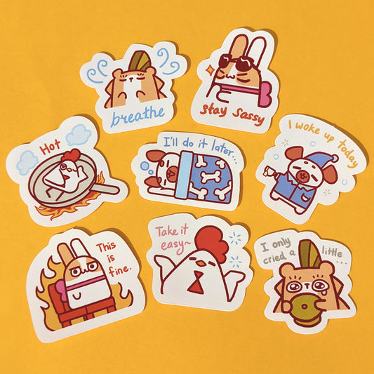 PUGIBUNI Moods Only Sticker Pack