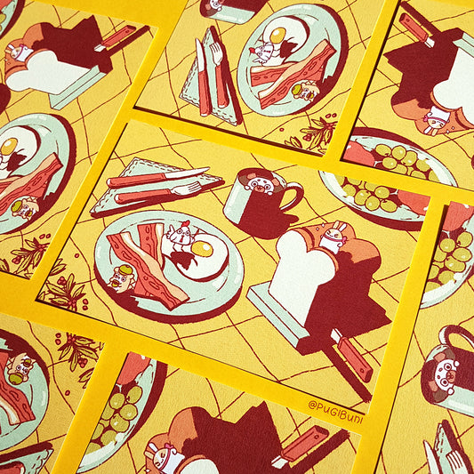 PUGIBUNI Postcard Breakfast