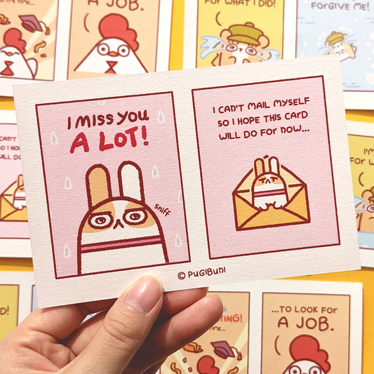 PUGIBUNI Postcard Comic Buni