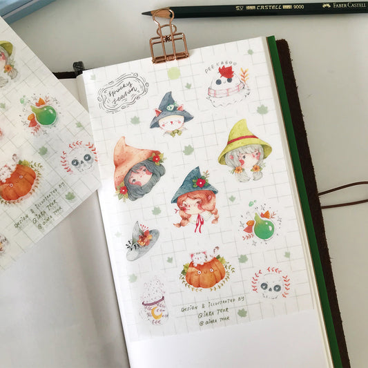 Spooky Season Washi Sticker Sheet