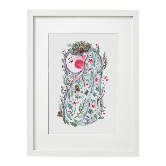 Winter Lady A4 Art Print