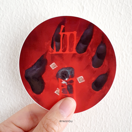 442 Waterproof Vinyl Sticker - Round 3" / 76.2mm