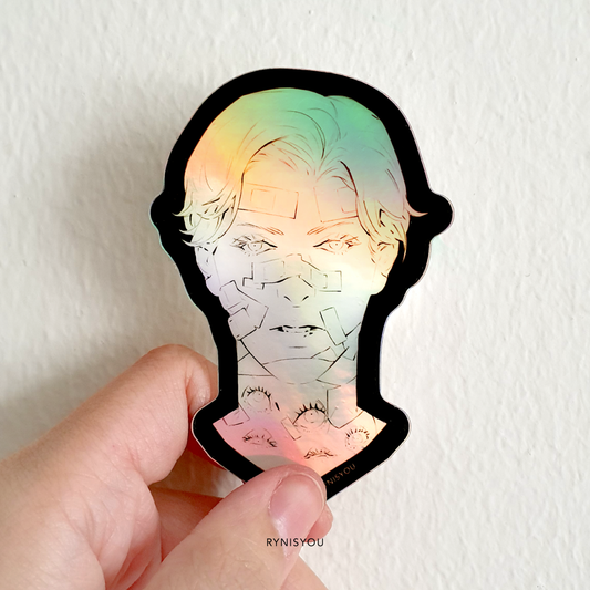 Eye See You Waterproof Holographic Vinyl Sticker