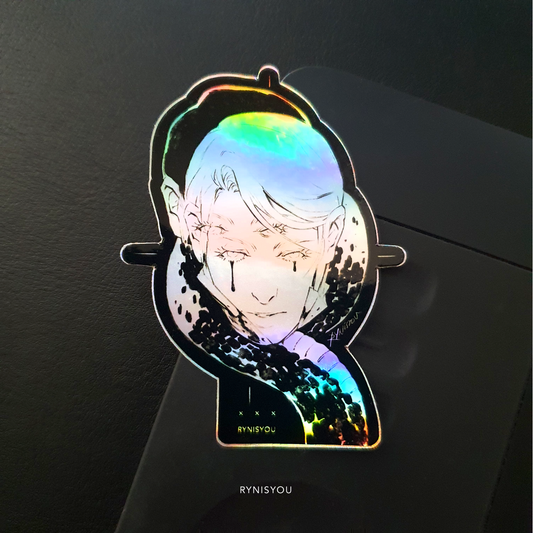 migraine 02 Waterproof Holographic Vinyl Sticker