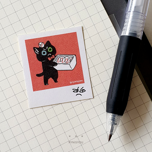 Ice-Cream 4 You, Cat mini Polaroid Sticker Set