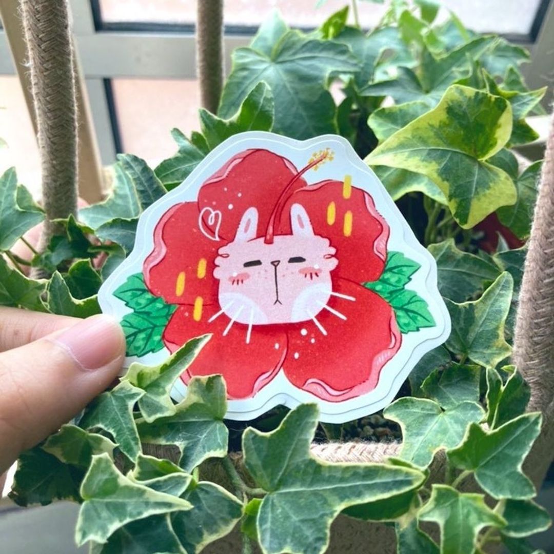 Moon Sticker Raya Sticker - Raya Bunny – chub.my