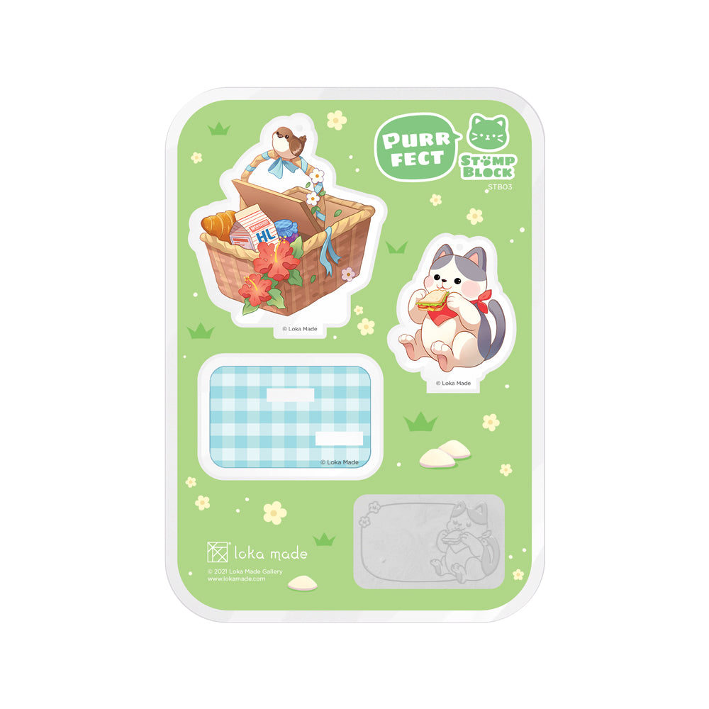 Purrfect Stamp Block | Summertime Pikuneko