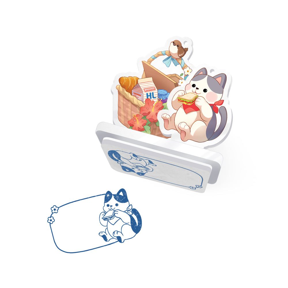 Purrfect Stamp Block | Summertime Pikuneko