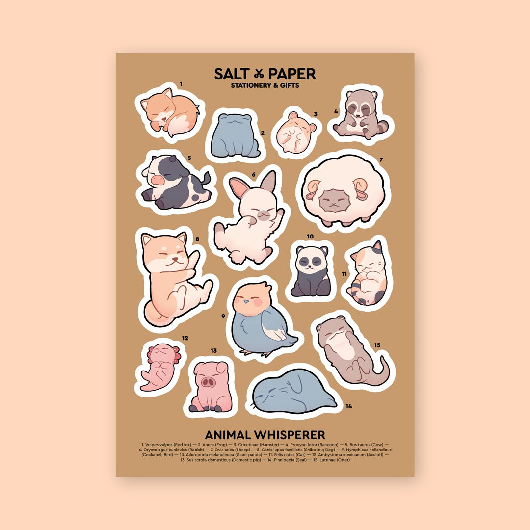 Salt x Paper Sticker - Animal Whisperer – chub.my