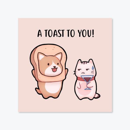 Salt x Paper Greeting Card - A Toast to You!