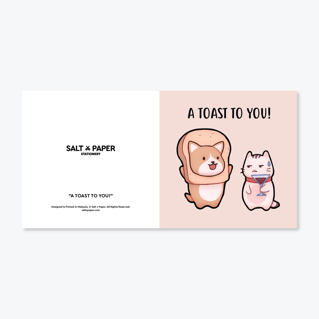 Salt x Paper Greeting Card - A Toast to You!
