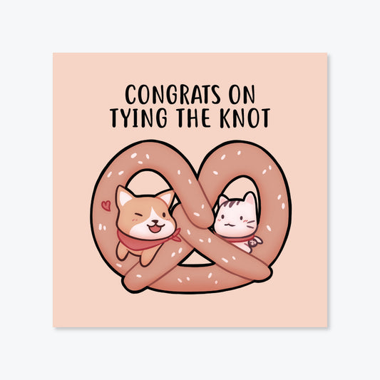 Salt x Paper Greeting Card - Tying the Knot