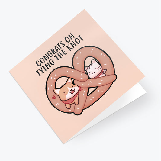 Salt x Paper Greeting Card - Tying the Knot