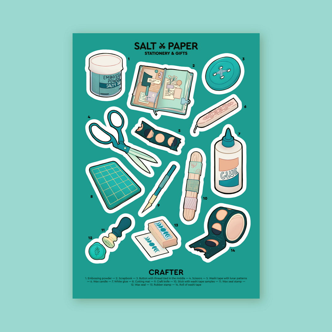 Salt x Paper Sticker - Crafter