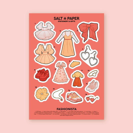 Salt x Paper Sticker - Fashionista