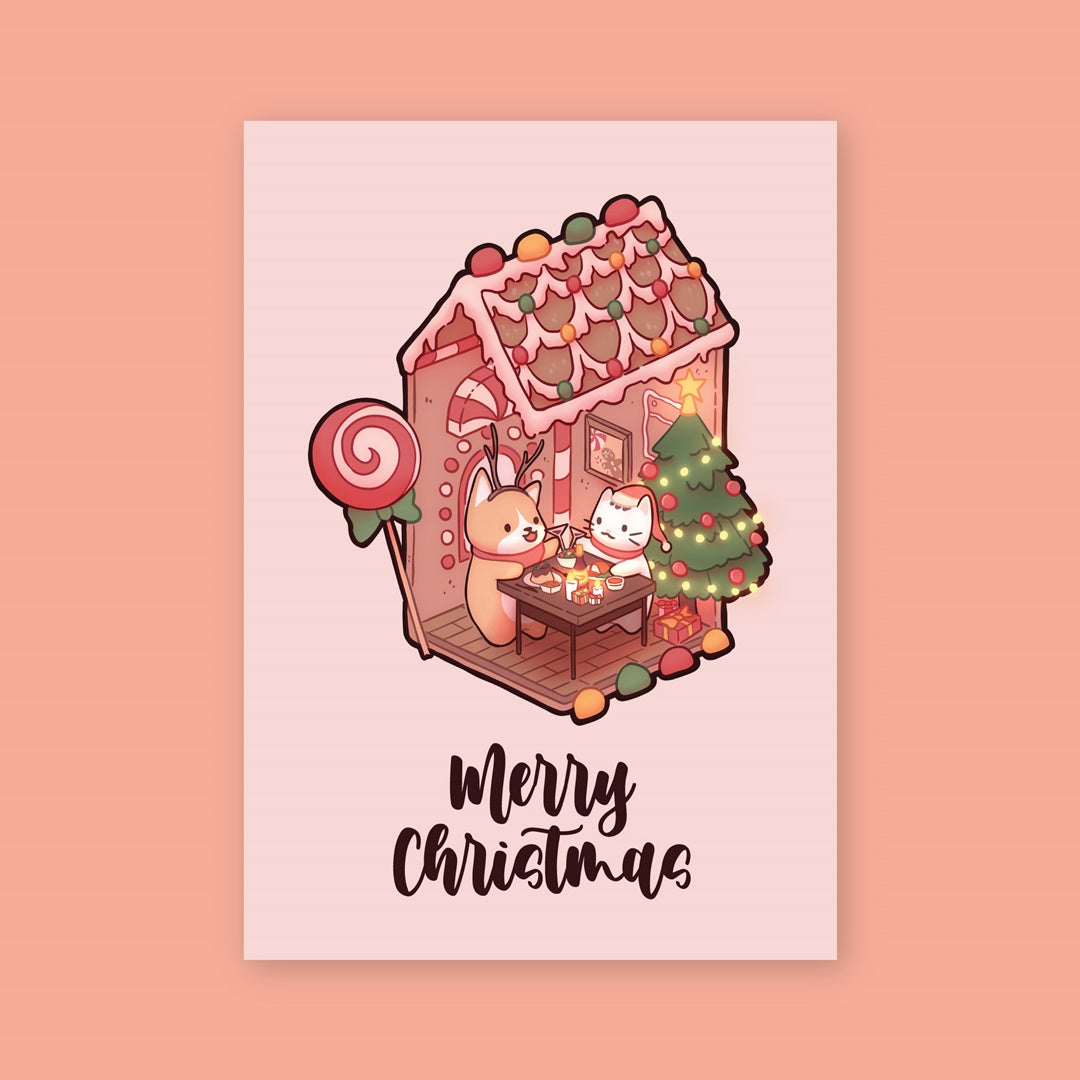 Salt x Paper Greeting Card - Gingerbread House