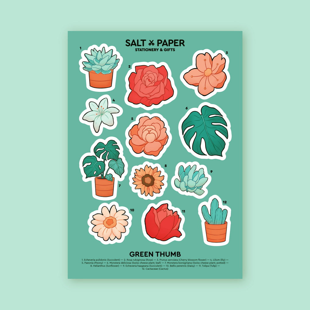 Salt x Paper Sticker - Green Thumb – chub.my