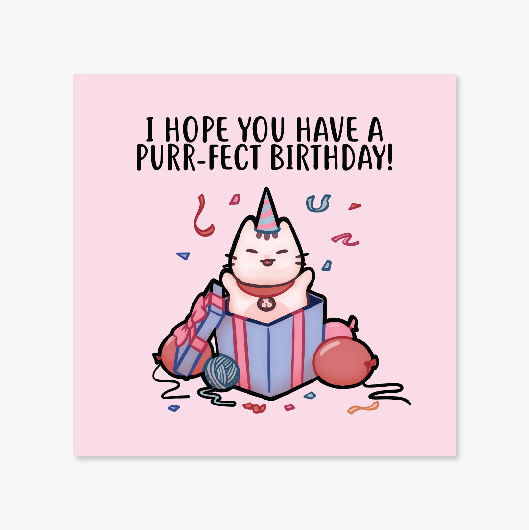 Salt x Paper Greeting Card - Purr-fect Birthday