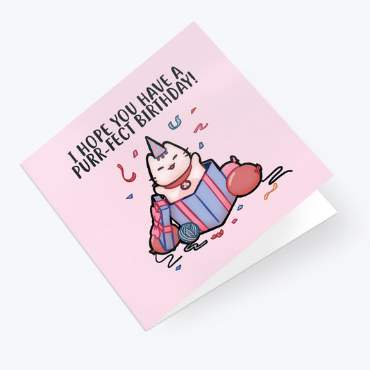 Salt x Paper Greeting Card - Purr-fect Birthday