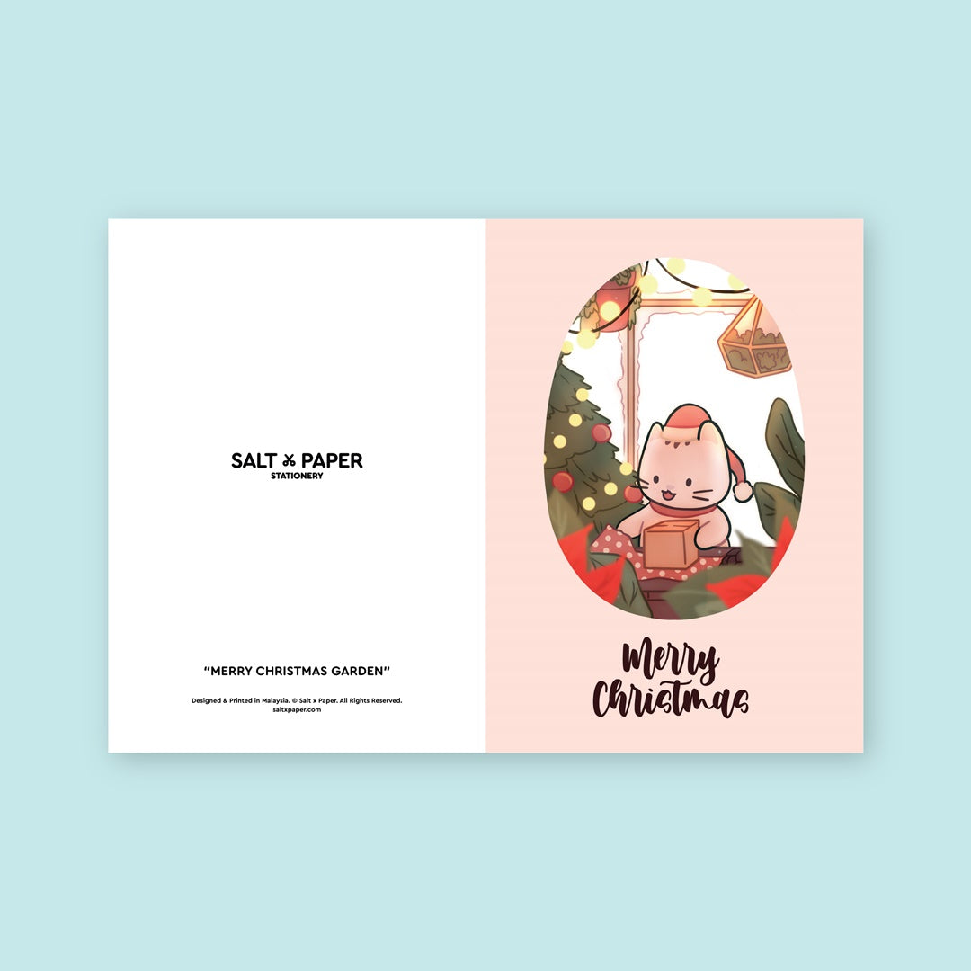 Salt x Paper Greeting Card - Merry Christmas Garden