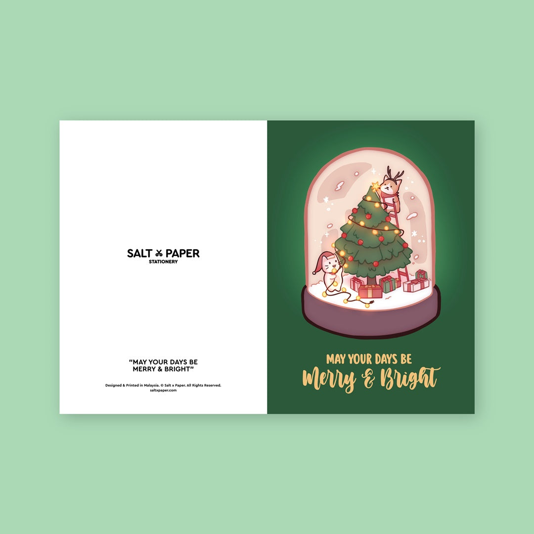 Salt x Paper Greeting Card - Merry & Bright