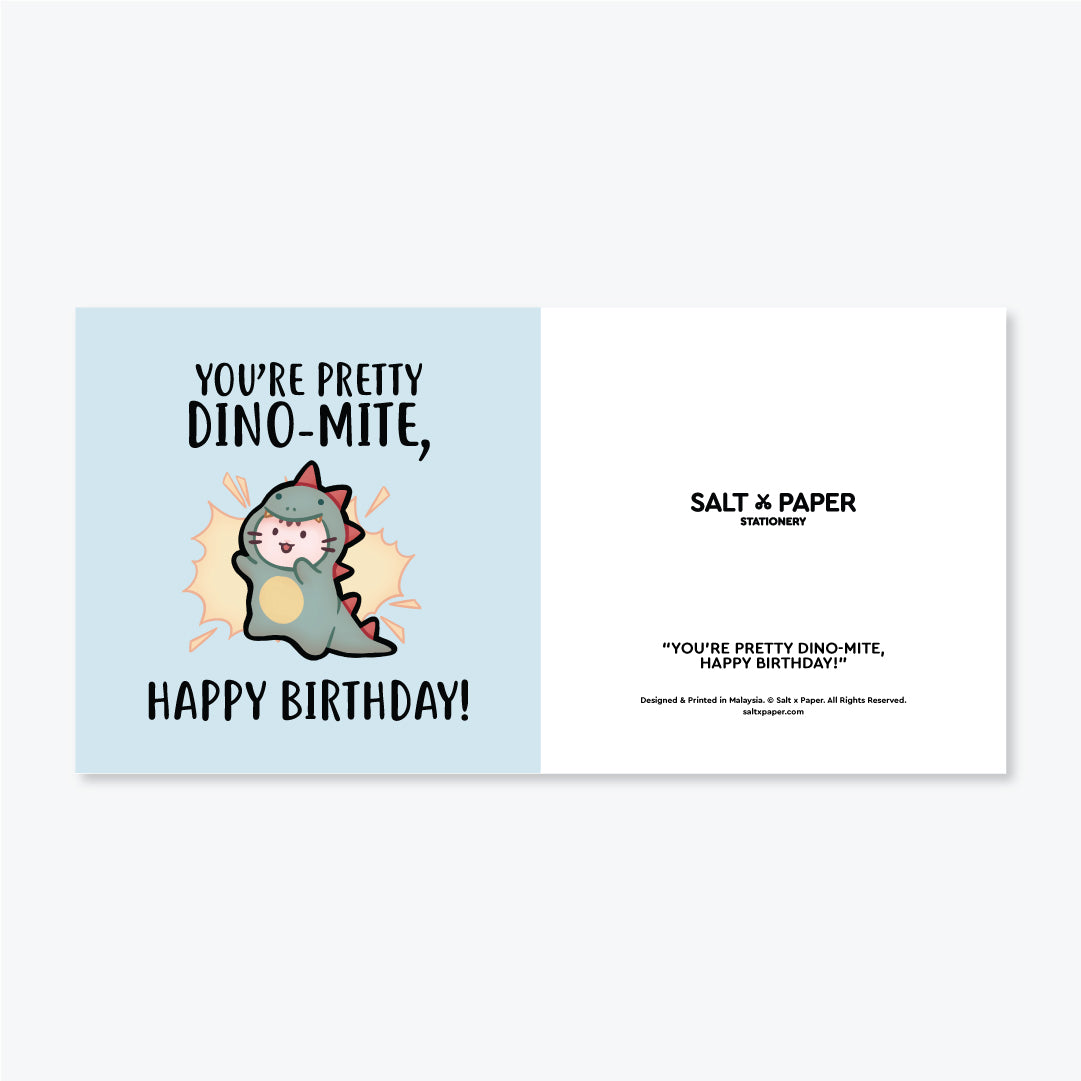 Salt x Paper Greeting Card - Dino-mite
