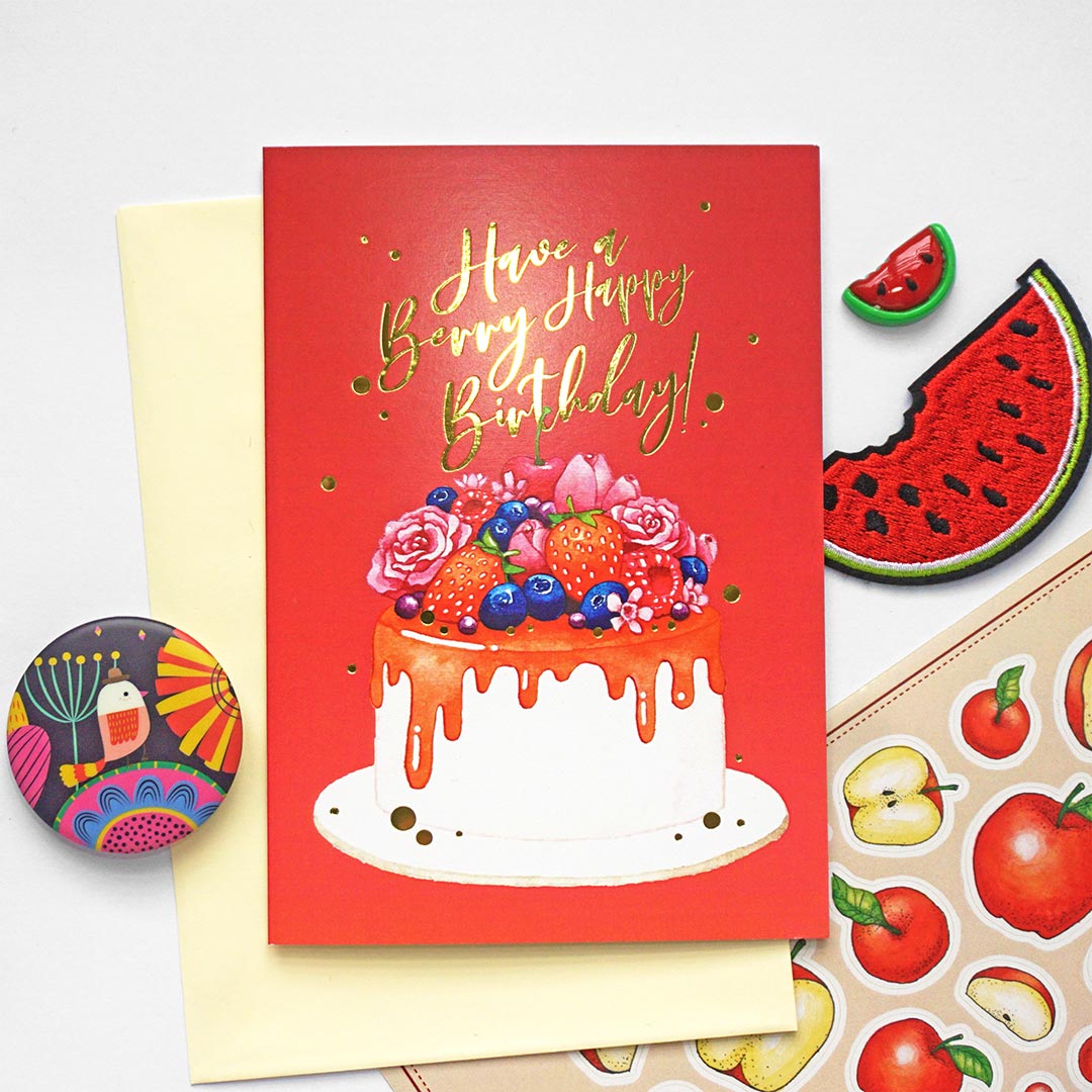 Salt x Paper Greeting Card - Birthday - Berry Happy