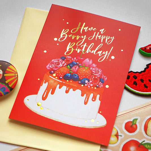 Salt x Paper Greeting Card - Birthday - Berry Happy