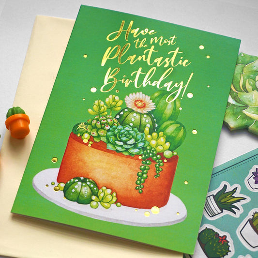 Salt x Paper Greeting Card - Birthday - Plantastic
