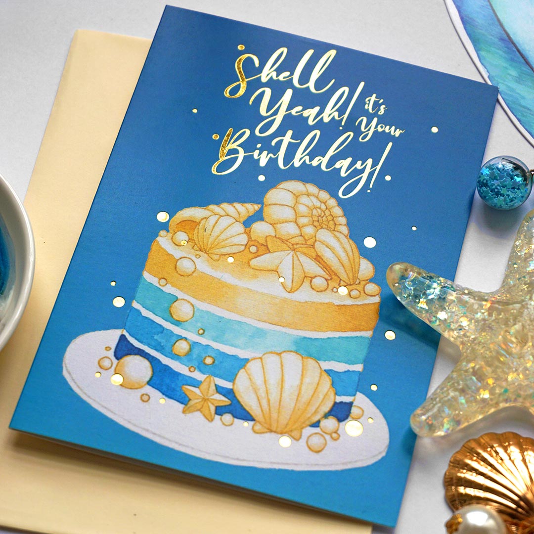Salt x Paper Greeting Card - Birthday - Shell Yeah