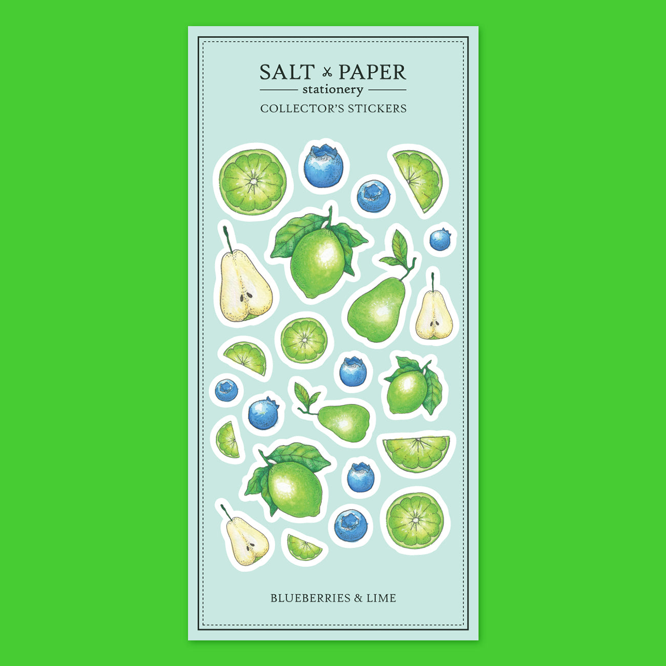 Salt x Paper Sticker - Blueberries & Lime