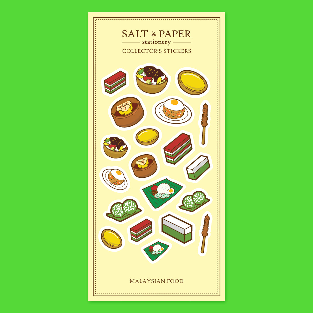 Salt x Paper Sticker - Malaysian Food