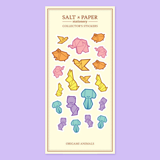 Salt x Paper Sticker - Origami Animals