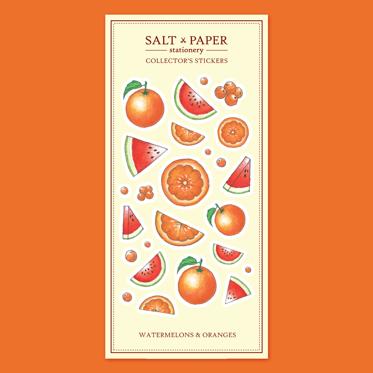 Salt x Paper Sticker - Watermelon & Oranges