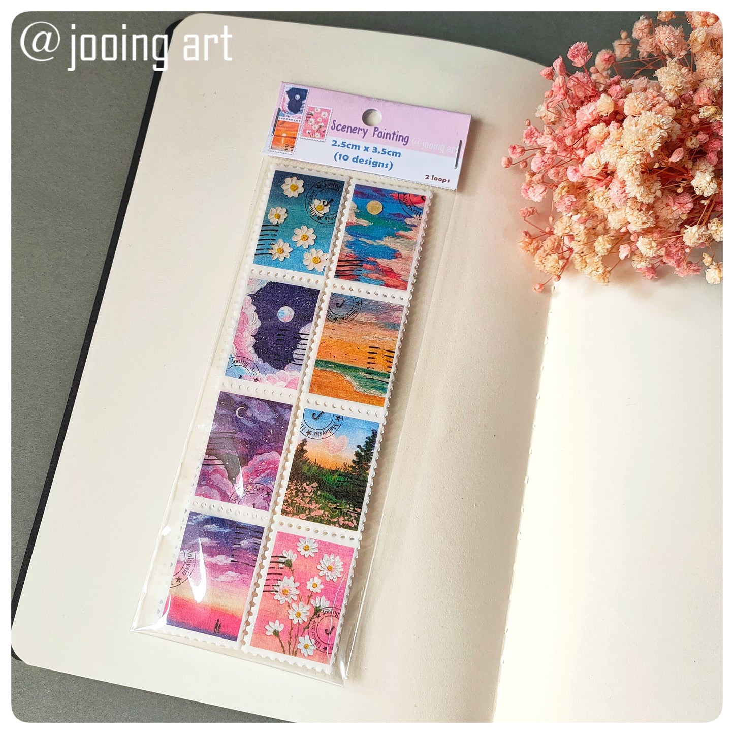 Stamp Washi Tape - Scenery