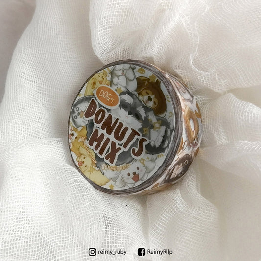 15mm Gold Foil Washi Season 1 - DONUT DOG