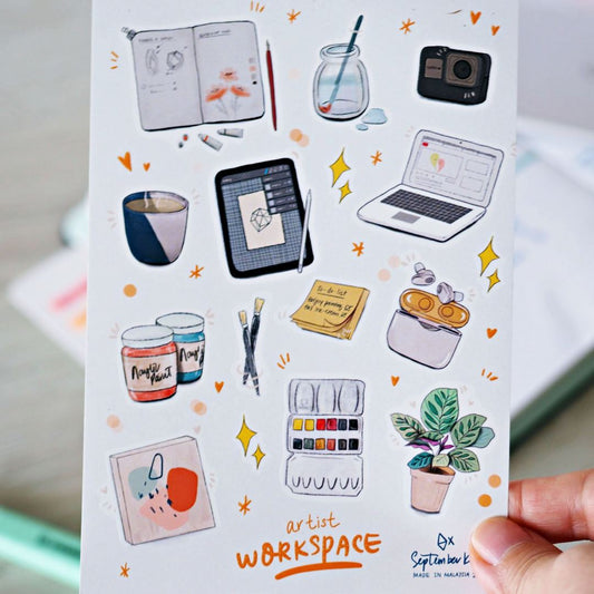 Artist Workspace | A6 sticker