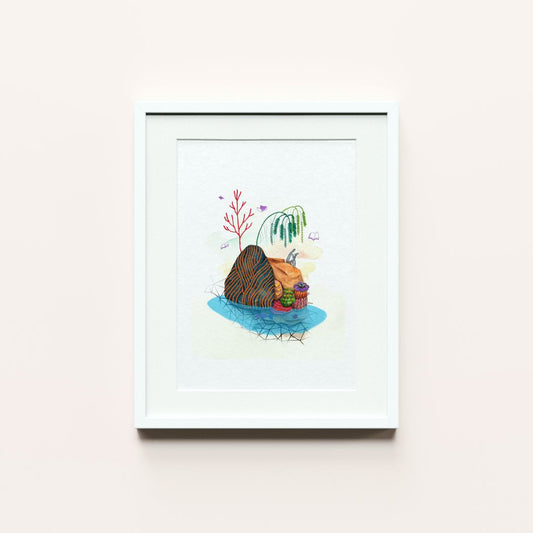 BRB On Vacation | A5 art print