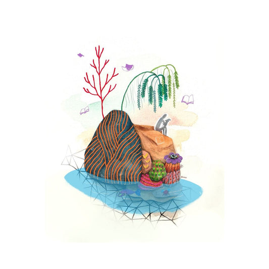 BRB On Vacation | A5 art print