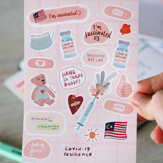 Covid Resilience | A6 sticker