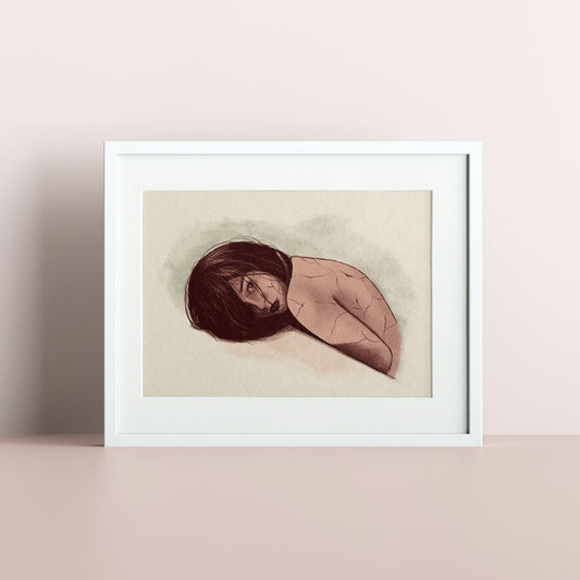 Cracking Girl | A5 art print