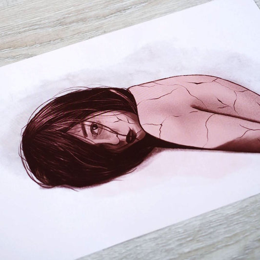 Cracking Girl | A5 art print