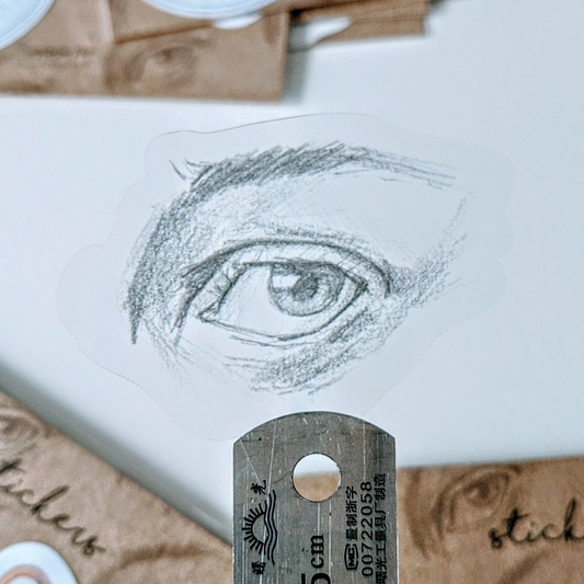 Can you see me? Stickers (transparent mix)