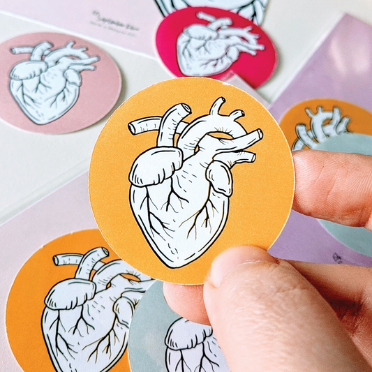Colour Me Heart Stickers