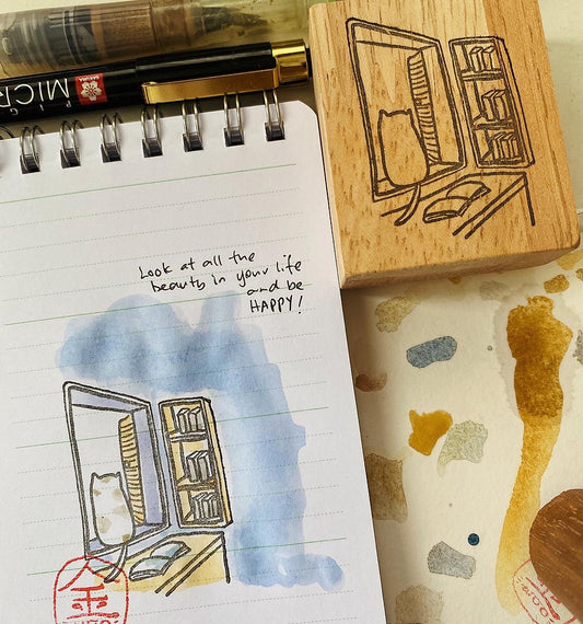 Catdoo rubber stamp - Sitting by the window (CD3691907)