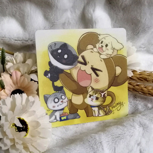 Calories Diary Mini Square print - CAT