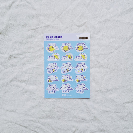 INK.DIARY Sticker - Kuma Cloud