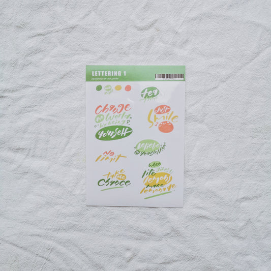 INK.DIARY Sticker - Lettering 1